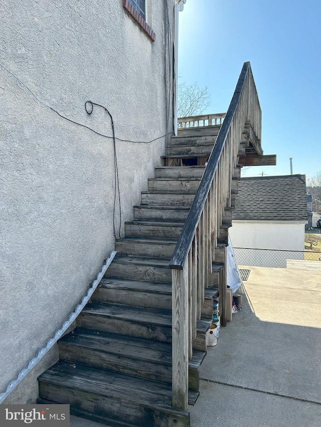 view of staircase