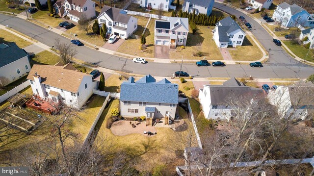 drone / aerial view featuring a residential view