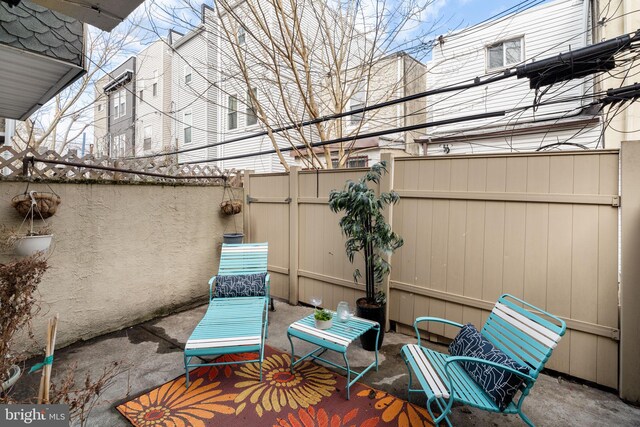 view of patio / terrace featuring a fenced backyard