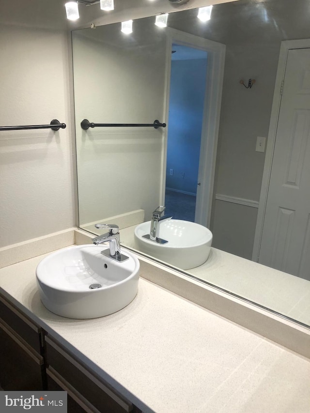 bathroom with vanity