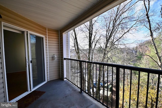 view of balcony