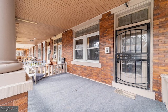 view of patio with covered porch