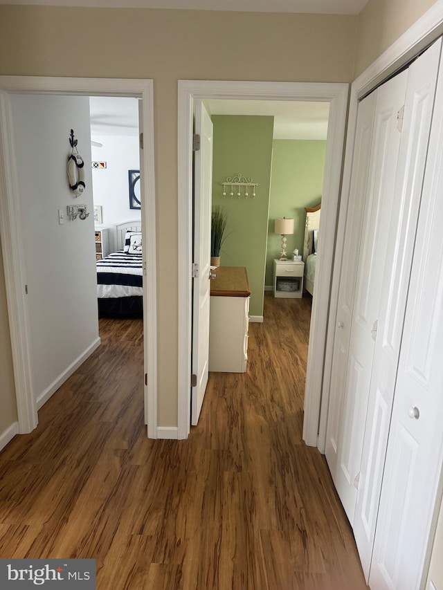 10 W Essex Ave, Harvey Cedars, NJ 08008 - hallway with wood finished floors and baseboards