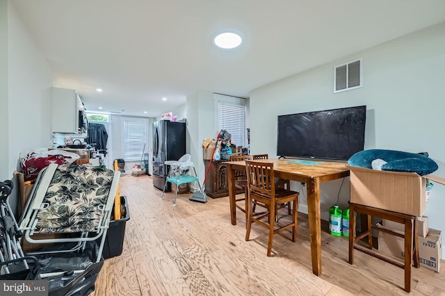 5312 Cordelia Ave, Baltimore, MD 21215 - office area with light wood-style flooring and recessed lighting