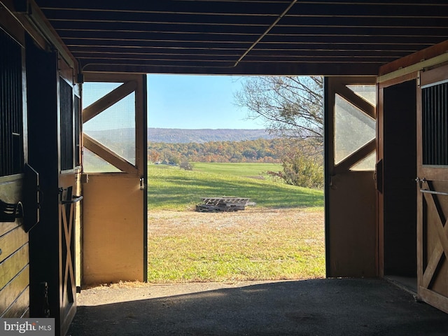 view of stable