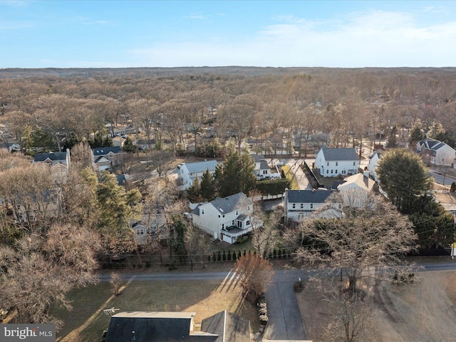 aerial view featuring a residential view