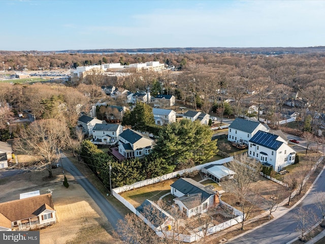 bird's eye view featuring a residential view