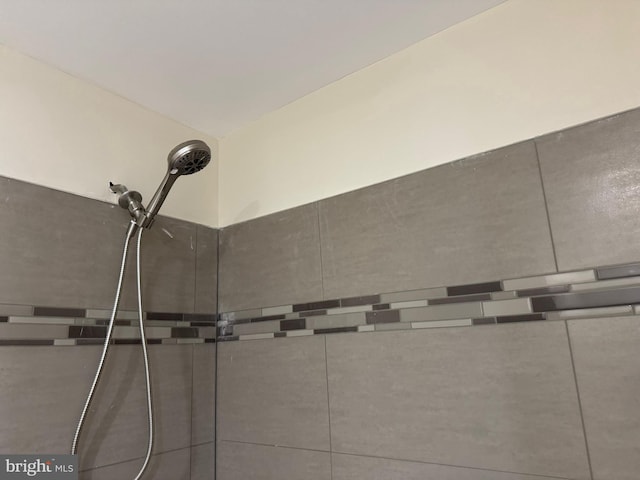 room details with tiled shower