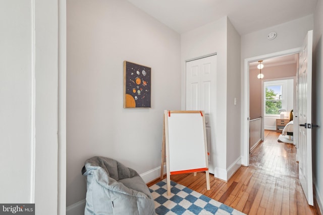 1707 D St SE, Washington, DC 20003 - sitting room featuring light wood-style flooring and baseboards