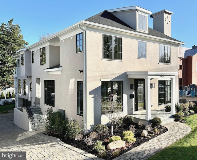 view of property featuring stucco siding