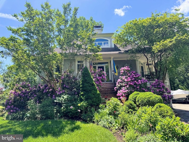 4873 Anchors Way, Galesville, MD 20765 - obstructed view of property featuring covered porch
