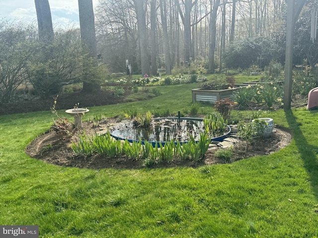 4873 Anchors Way, Galesville, MD 20765 - view of grassy yard featuring a garden