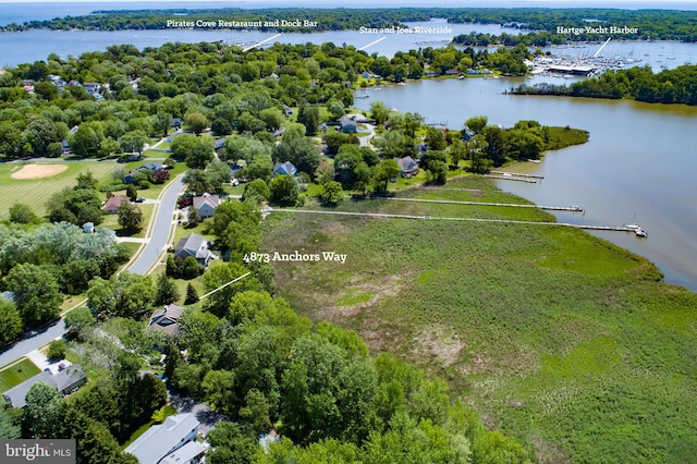 4873 Anchors Way, Galesville, MD 20765 - drone / aerial view of a nearby body of water