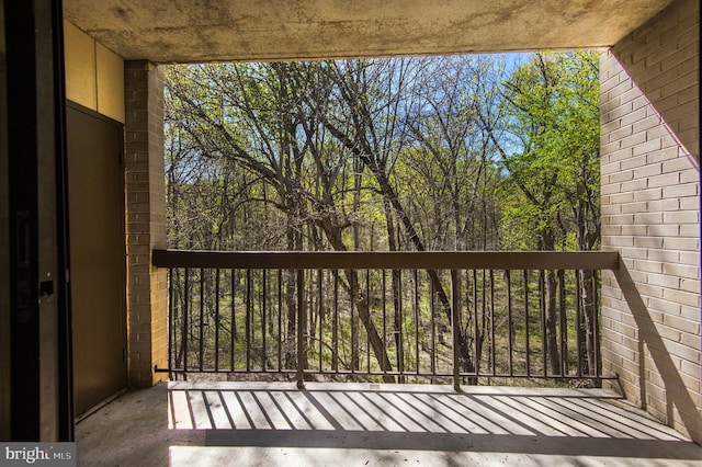 view of balcony