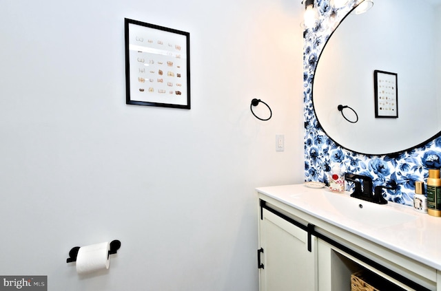 bathroom featuring vanity