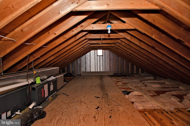 view of attic