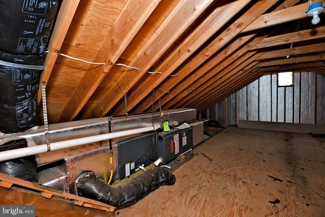 view of attic