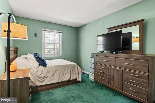 bedroom featuring carpet