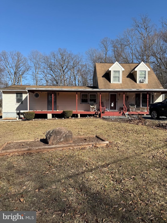 view of front of home with a porch