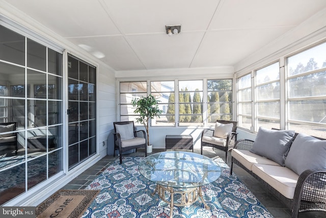 view of sunroom / solarium