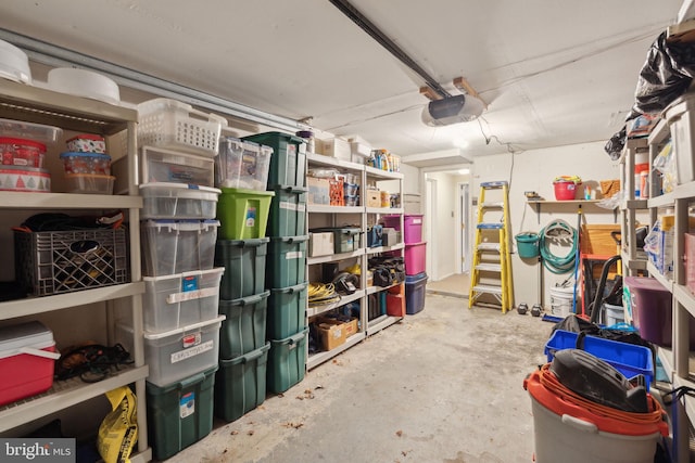 storage with a garage