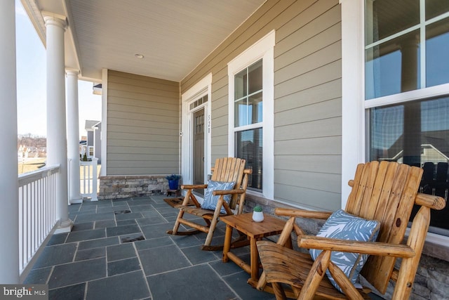 view of patio / terrace featuring a porch