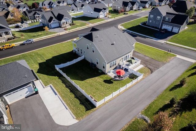 drone / aerial view featuring a residential view