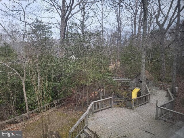 view of patio / terrace featuring a wooden deck