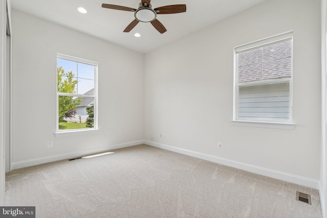 114 Cloak Ln, Lake Frederick, VA 22630 - carpeted empty room with baseboards, ceiling fan, and recessed lighting