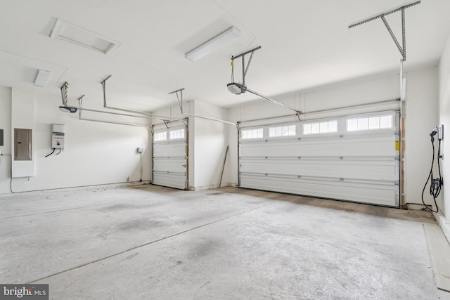 114 Cloak Ln, Lake Frederick, VA 22630 - garage with electric panel and a garage door opener