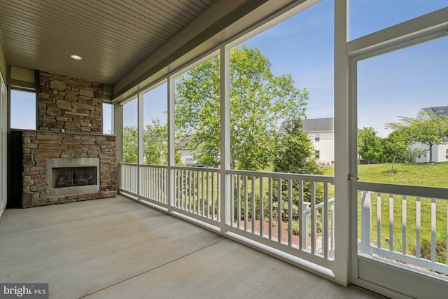 114 Cloak Ln, Lake Frederick, VA 22630 - view of unfurnished sunroom