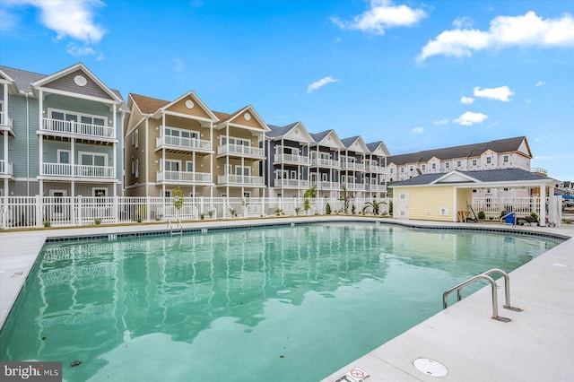 pool with fence