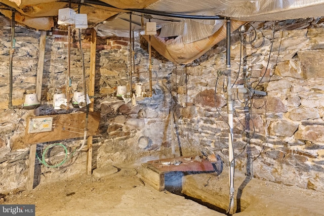 view of basement