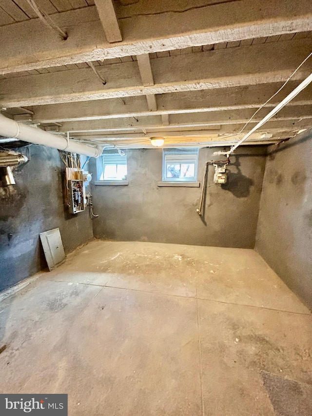 view of basement