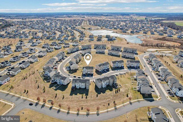 birds eye view of property featuring a residential view