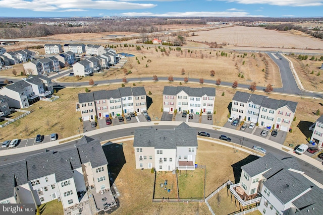 birds eye view of property featuring a residential view