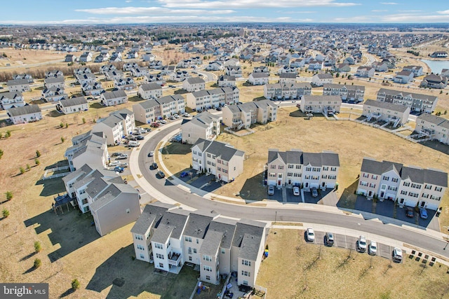 drone / aerial view with a residential view