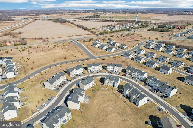 aerial view featuring a residential view