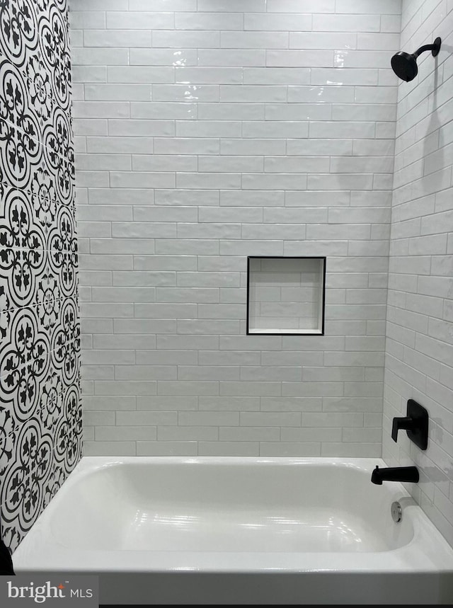 full bathroom featuring bathtub / shower combination