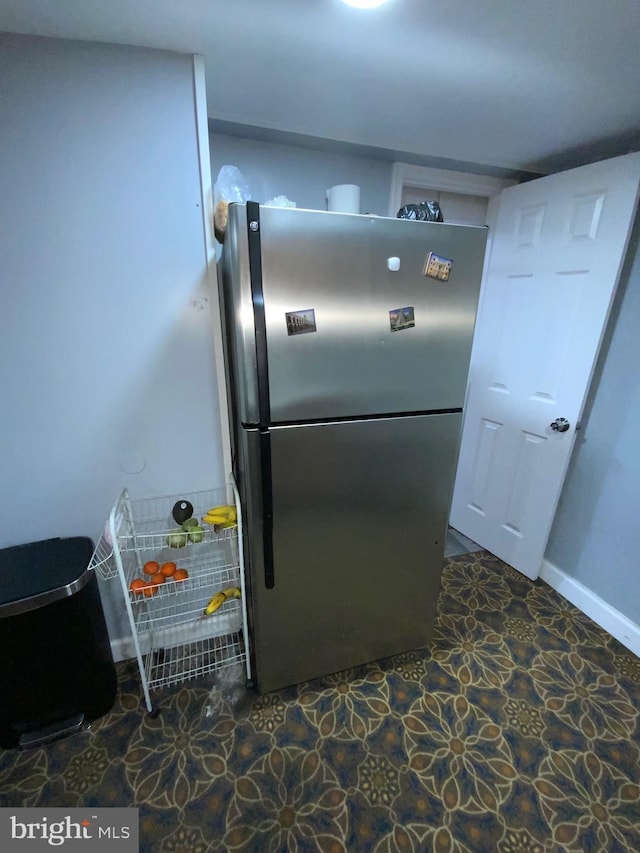 3227 Woodring Ave, Baltimore, MD 21234 - interior details featuring freestanding refrigerator