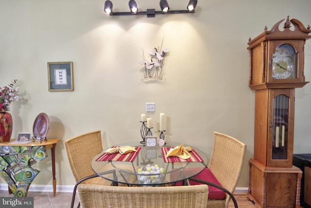 dining room with baseboards