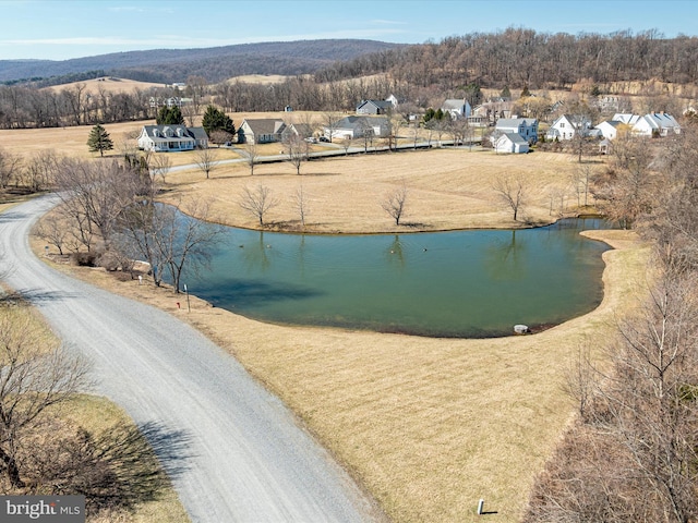 water view featuring a mountain view