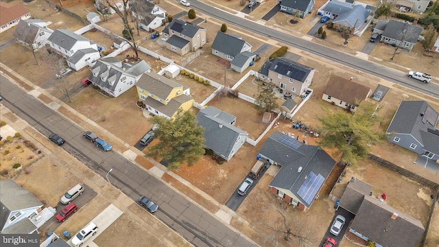 drone / aerial view featuring a residential view