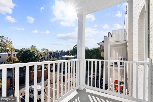 view of balcony