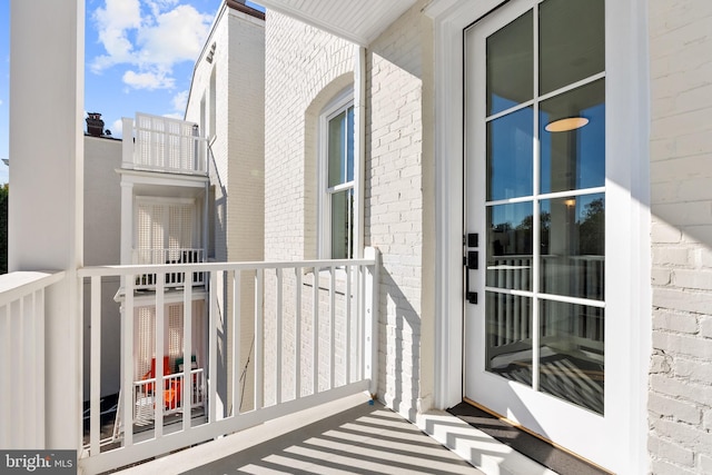 view of balcony