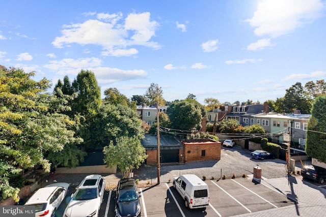 aerial view featuring a residential view