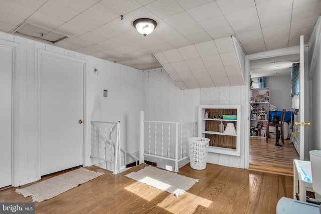 interior space featuring wood finished floors