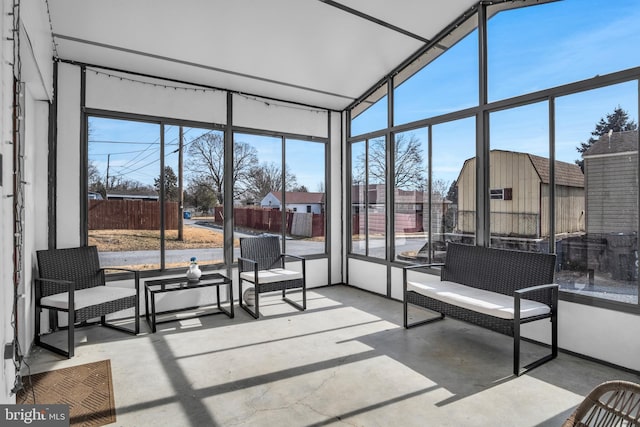 view of sunroom