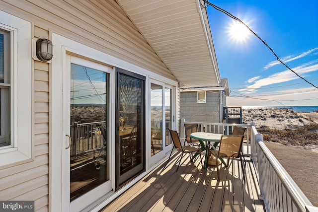 5909 Ocean Blvd, Long Beach Township, NJ 08008 - balcony featuring a water view