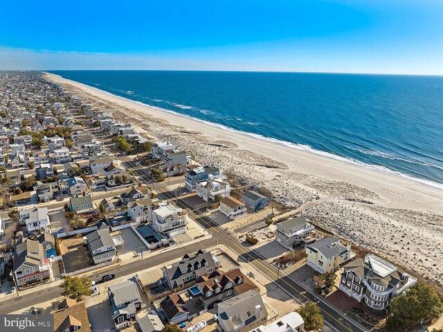 5909 Ocean Blvd, Long Beach Township, NJ 08008 - drone / aerial view with a view of the beach and a water view